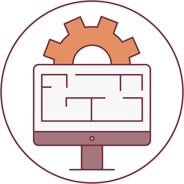 computer with an engine on top